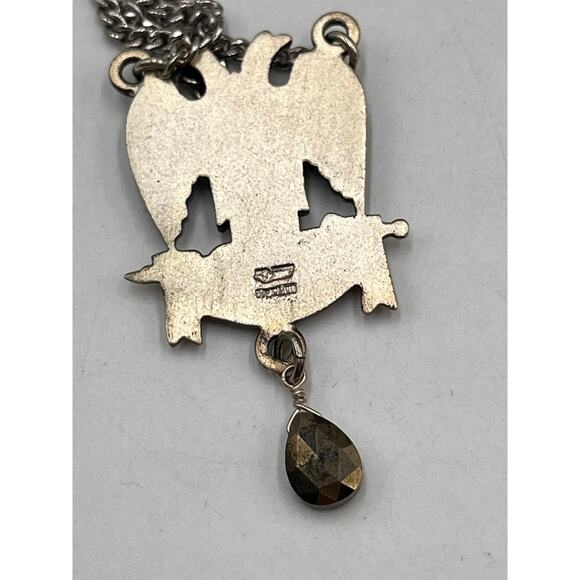 Robbins Co RI Sterling Silver Rite Freemasonry "SPES MEA IN DEO EST," Necklace - Picture 4 of 7